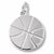 Basketball charm in 14K White Gold hide-image