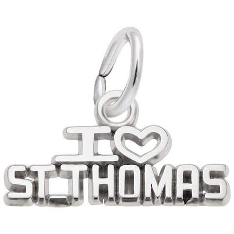 St.Thomas Charm In Sterling Silver