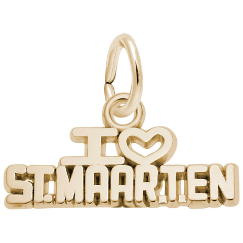 St.Maarten Charm in Yellow Gold Plated