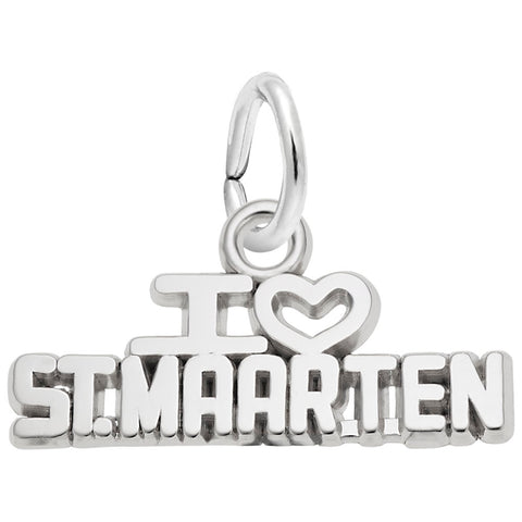 St.Maarten Charm In Sterling Silver