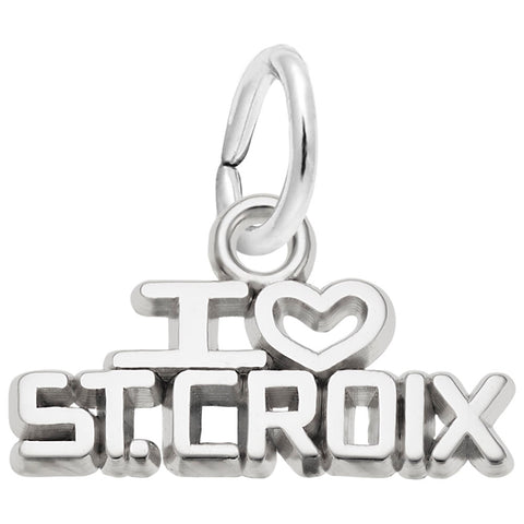 St.Croix Charm In Sterling Silver