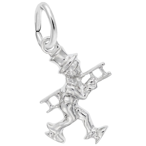 Chimney Sweep Charm In 14K White Gold