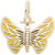 Butterfly Charm In Yellow Gold