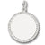 Rope Disc charm in 14K White Gold hide-image