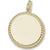 Rope Disc Charm in 10k Yellow Gold hide-image