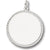 Rope Disc charm in 14K White Gold hide-image