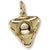 Tri Corner Hat charm in Yellow Gold Plated hide-image