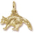 Racoon charm in Yellow Gold Plated hide-image