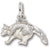 Racoon charm in Sterling Silver hide-image