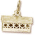 Covered Bridge charm in Yellow Gold Plated hide-image