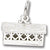 Covered Bridge charm in 14K White Gold hide-image