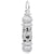 Mzuzah Charm In 14K White Gold