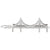 Golden Gate Bridge Charm In 14K White Gold