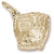 Baseball Glove Charm in 10k Yellow Gold hide-image