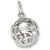 Globe 3D charm in 14K White Gold hide-image