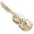 Violin charm in Yellow Gold Plated hide-image