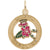 N. Carolina Azalea Charm in Yellow Gold Plated