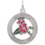 N. Carolina Azalea Charm In 14K White Gold