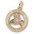 N. Carolina Azalea charm in Yellow Gold Plated hide-image