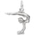 Gymnast Charm In Sterling Silver