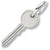 Key charm in Sterling Silver hide-image