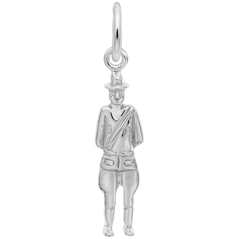 Mountie Charm In Sterling Silver