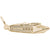 Ocean Liner Charm In Yellow Gold