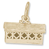 Covered Bridge charm in Yellow Gold Plated hide-image