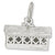 Covered Bridge charm in Sterling Silver