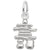 Inukshuk 3D Charm In Sterling Silver