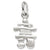 Inukshuk 3D charm in Sterling Silver hide-image