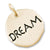 Tag- Dream charm in Yellow Gold Plated hide-image