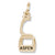 Aspen Gondola W/Black Charm in 10k Yellow Gold hide-image