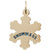 Snowmass Snowflakes charm in Yellow Gold Plated hide-image