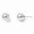 14k White Gold Polished 7mm Ball Post Earrings