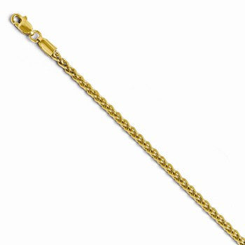 14K Yellow Gold Wheat Chain