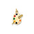 Enameled Artist Palette Charm in 14k Gold