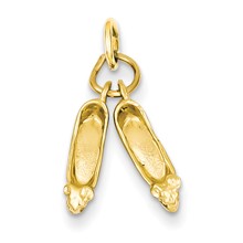 14k Gold Ballet Slippers Charm hide-image