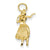 14k Gold 3-D Hula Dancer Charm hide-image