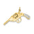 Moveable Revolver Charm in 14k Gold