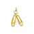 Ballet Slippers Charm in 14k Gold