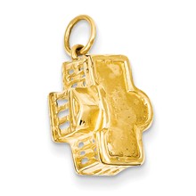 14k Gold White House Charm hide-image