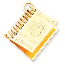 14k Gold Passport Charm hide-image