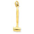 14k Gold 3-D Gavel Charm hide-image