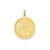 Merry Christmas Disc Charm in 14k Gold