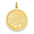 14k Gold Merry Christmas Disc Charm hide-image