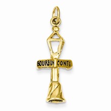 14k Gold 3-D Bourbon/Conti Street Charm hide-image