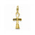 3-D Bourbon/Conti Street Charm in 14k Gold