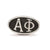 Alpha Phi Oval Letters Charm Bead in Sterling Silver