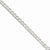 14K White Gold Semi-Solid Curb Link Chain Bracelet